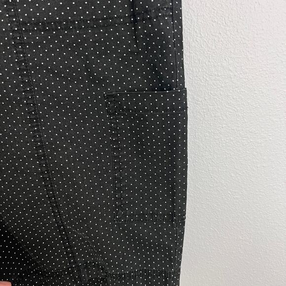 Chico's Women's L‎ Bermuda Shorts Polka Dot Stretch Utility Casual Preppy Summer - Picture 5 of 12